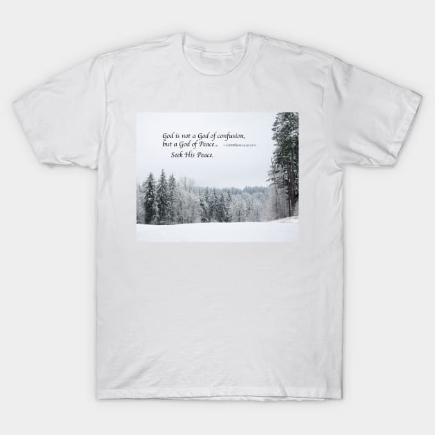 God's Winter Wonderland T-Shirt by KirtTisdale